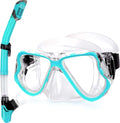 Panoramic Clear Lens Snorkel Set - Anti-Fog Dry Snorkel