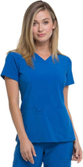 Dickies Women's Scrub Top V-Neck with 2 Pockets - Comfortable Fit