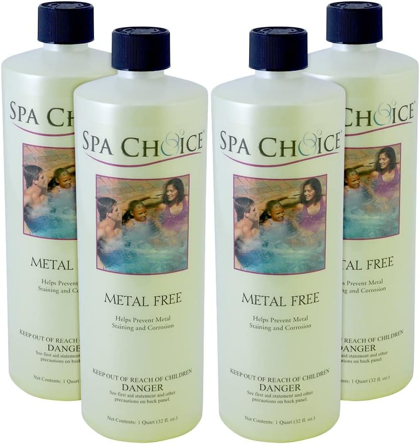 SpaChoice Metal Free Solution for Spa Hot Tub Care 1-Quart