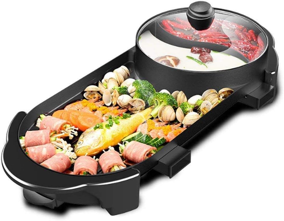 SEAAN Hot Pot and Grill Combo for Indoor Korean BBQ Fun