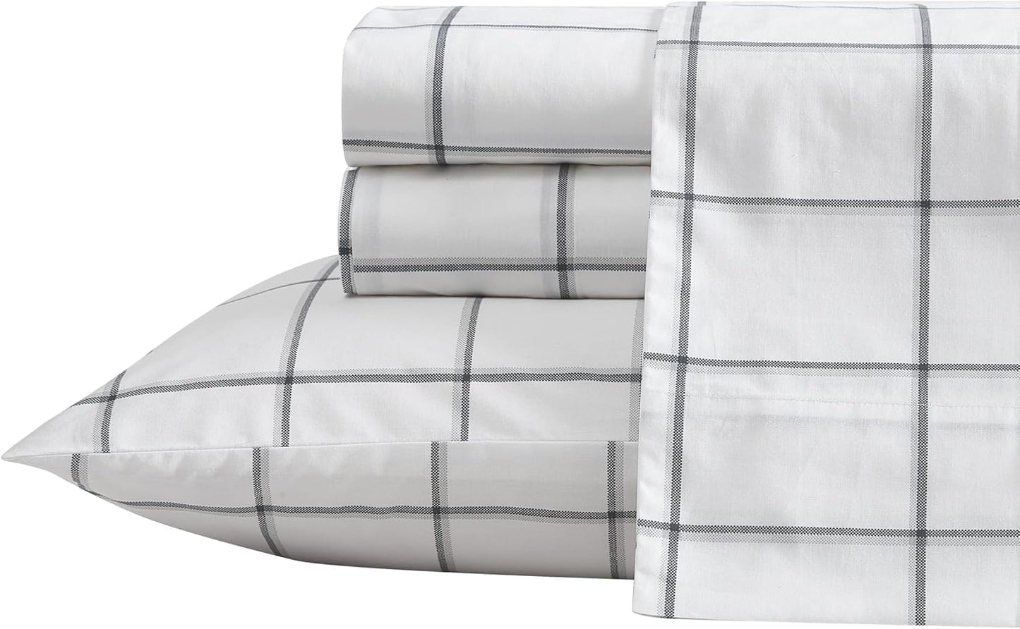 Nautica Queen Sheet Set - Crisp Cotton Percale Bedding for Comfort