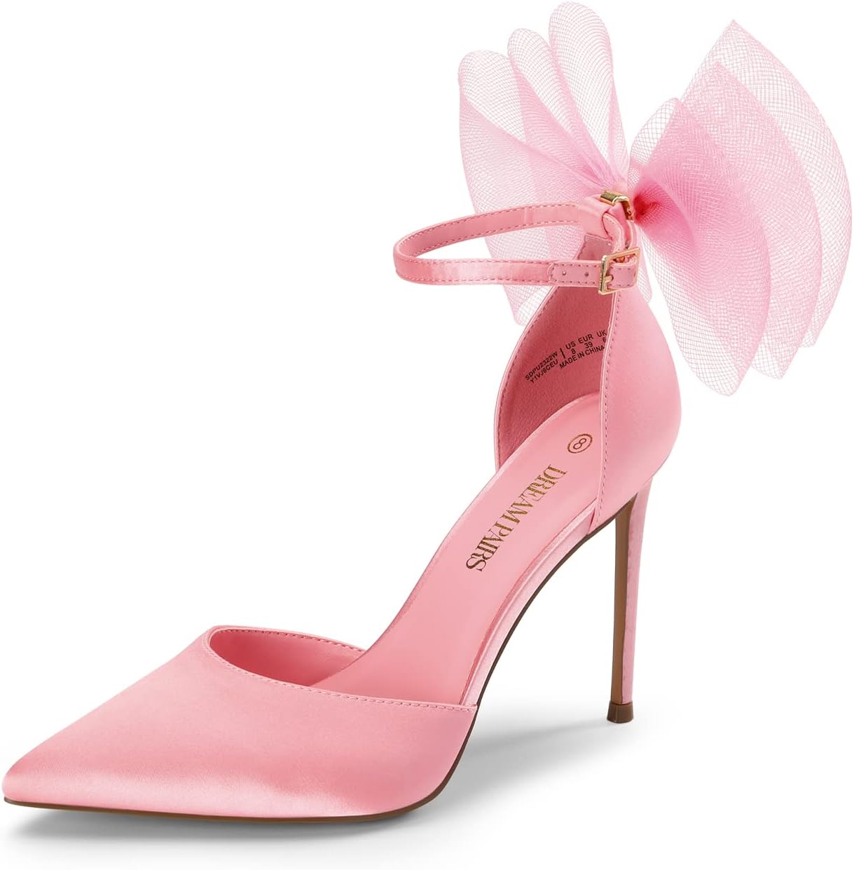 DREAM PAIRS Women's High Heels Strappy Closed Toe Pumps Shoes