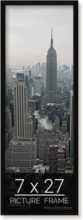 wallsthatspeak 7x27 Black Picture Frame for Puzzles Posters Photos