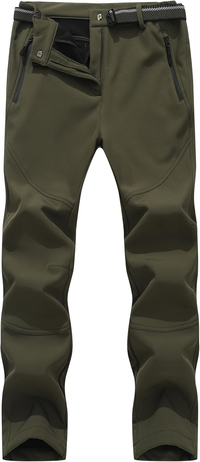 MOERDENG Women's Warm Insulated Snow Pants