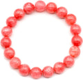 Natural Fluorite Beaded Stretchy Bracelet - Genuine Green (Style D3GY)