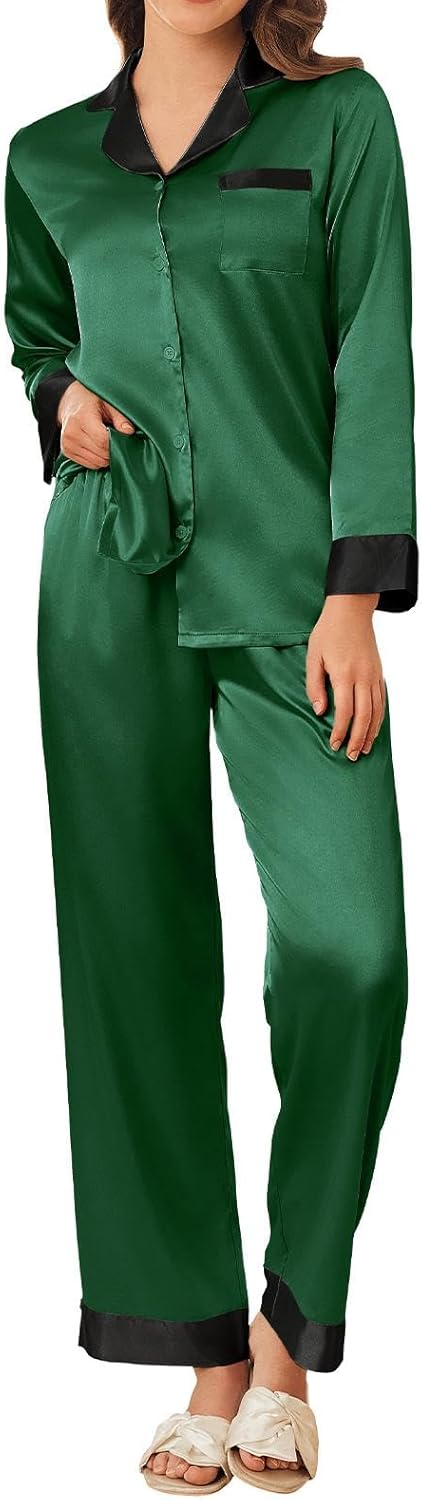 Ekouaer Silk Pajamas for Women: Luxurious Satin Sleepwear Set
