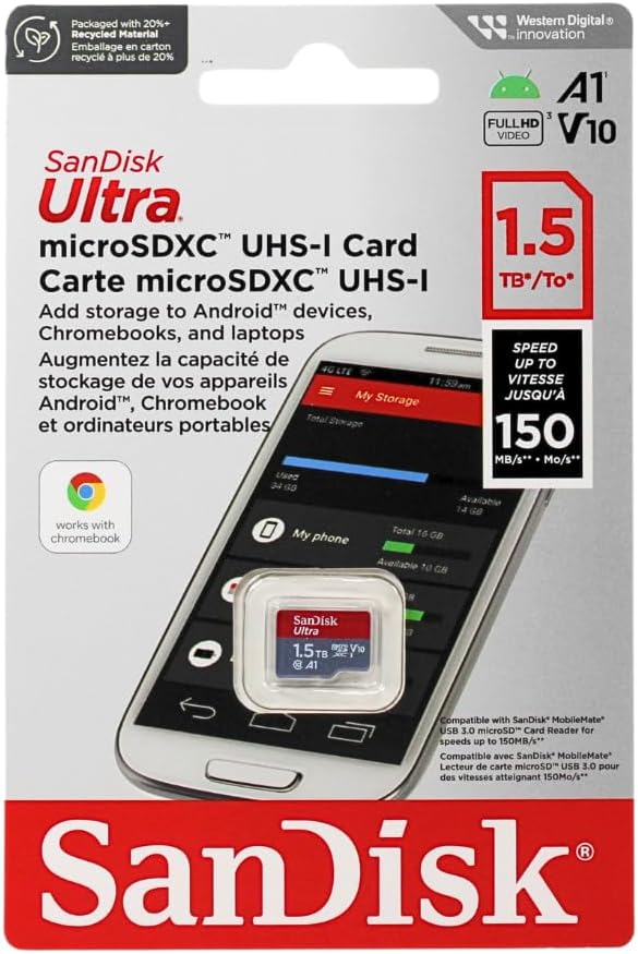 SanDisk Ultra 1.5TB microSDXC: Lightning Fast 150MB/s