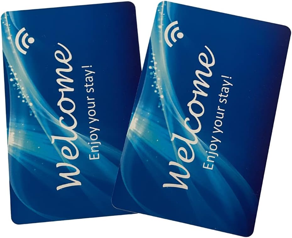 200 Pack of Re-Writable RFID Key Cards for Secure Locks