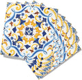 Chic Floral Cocktail Napkins | Designer Set for Festive Gatherings