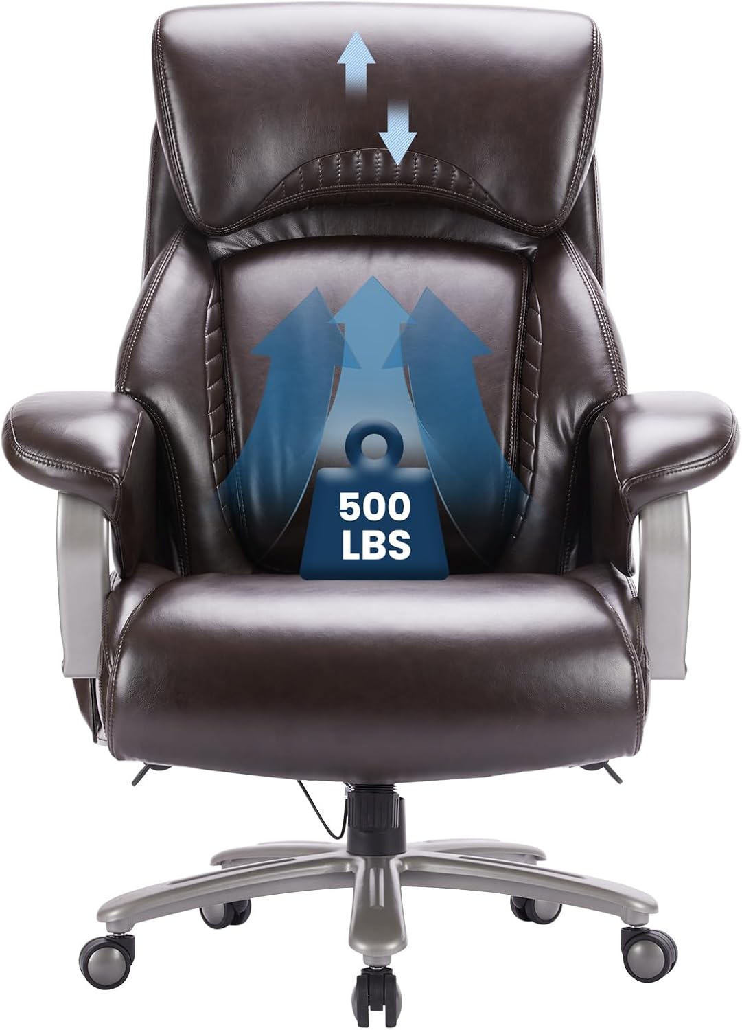 COLAMY Heavy Duty Office Chair - 500lbs Capacity & Ergonomic Design