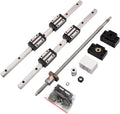2Pcs 300MM HGR15 Linear Guide Rail and SFU1204 Ball Screw Kit