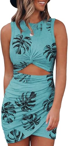 Acelitt Women's Summer Sleeveless Tank Dress for Parties