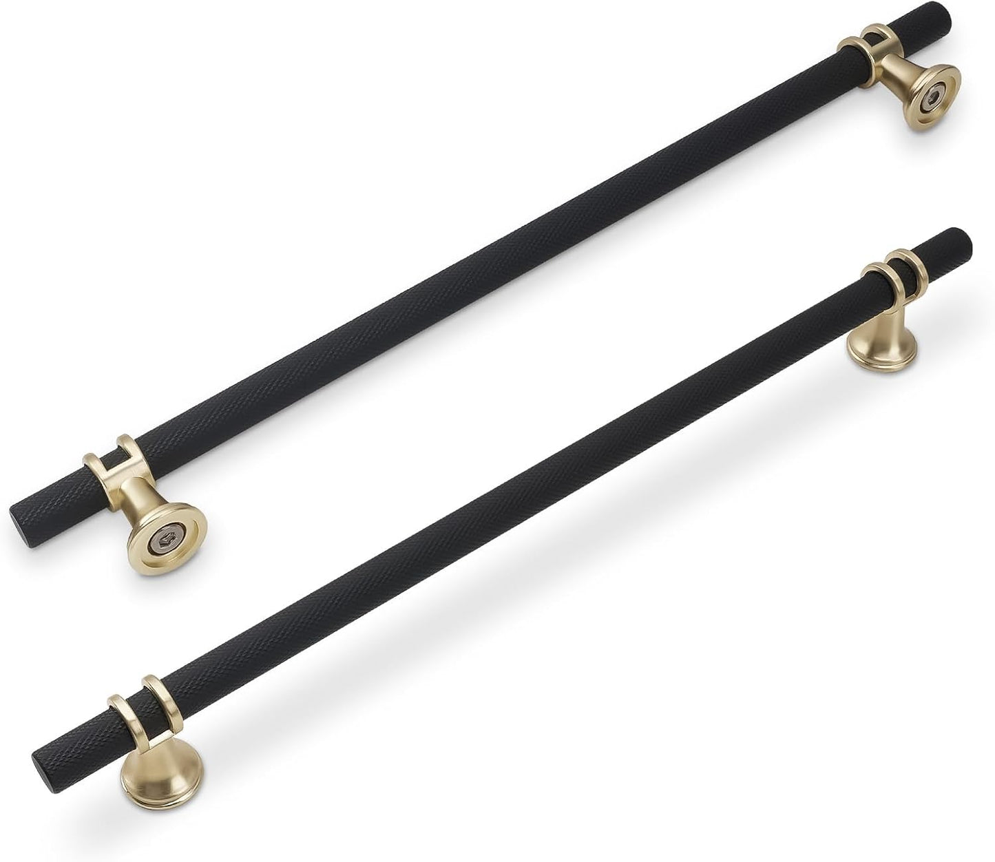 10 Pack 10 Inch Cabinet Pulls in Matte Black and Brushed Gold