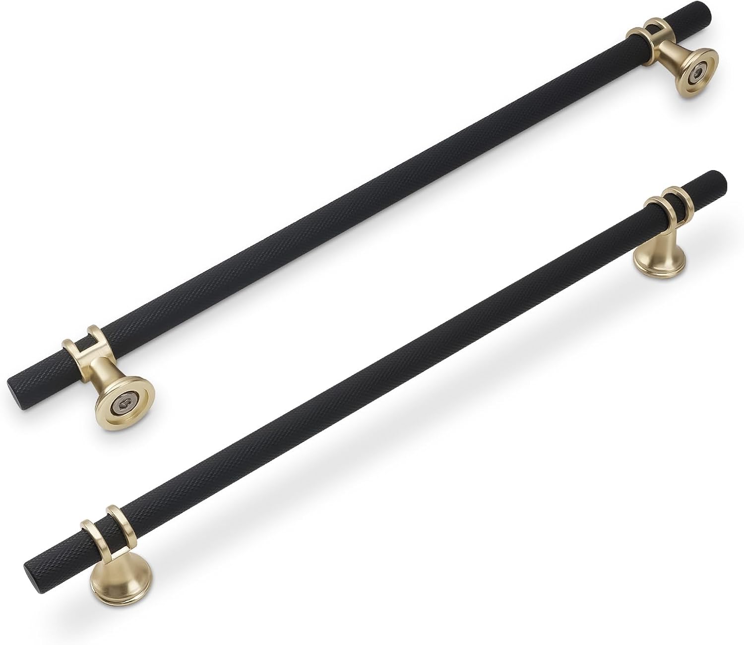10 Pack 10 Inch Cabinet Pulls in Matte Black and Brushed Gold