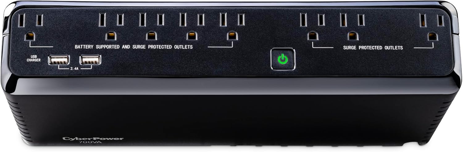 CyberPower SL700U Standby UPS Battery Backup with 8 Outlets