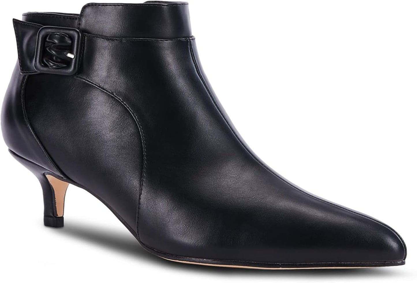 Juliet Holy Womens Pointed Toe Ankle Boots with Kitten Heels
