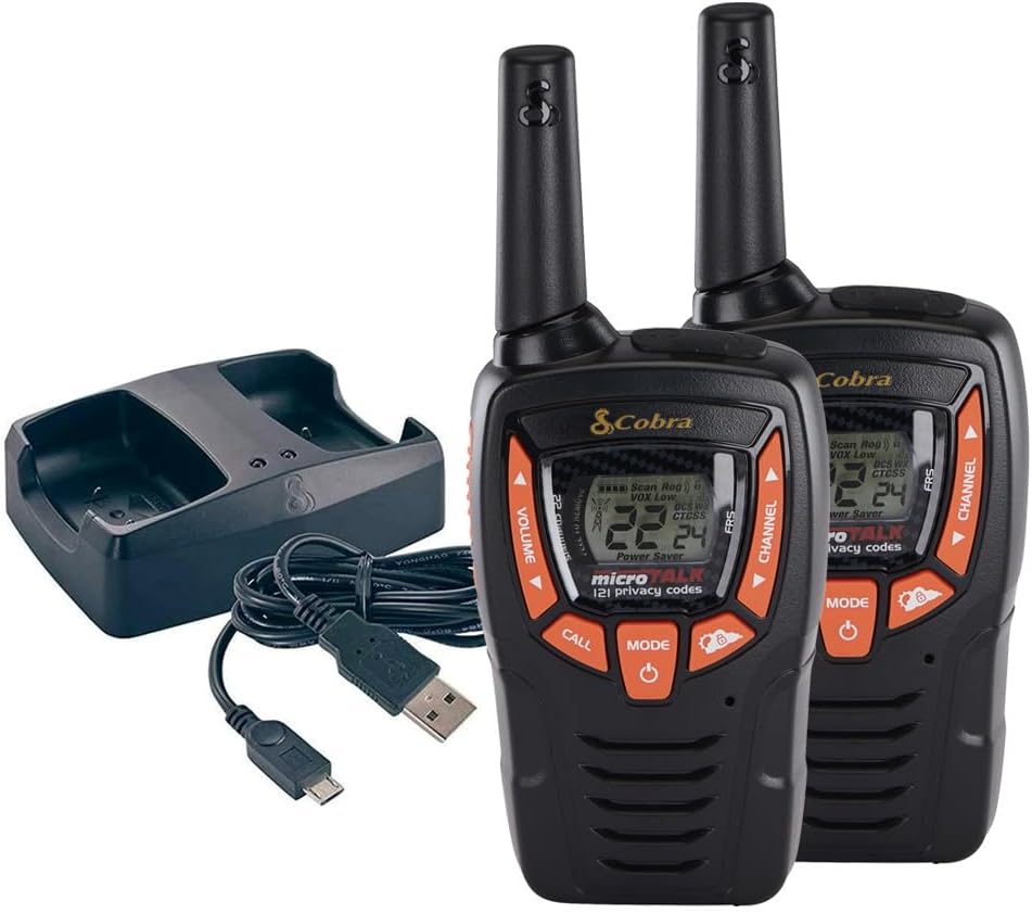 Cobra ACXT390 Walkie Talkies - Lightweight 25-Mile Range Radios