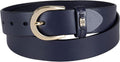 Women's TH Ornament Logo Leather Belt for Jeans and Dresses - Classic