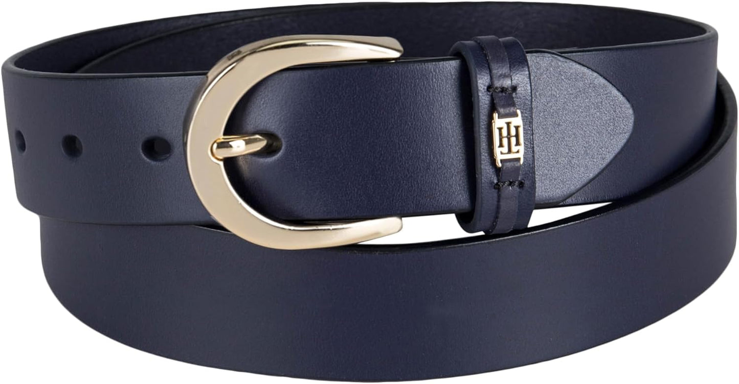 Tommy Hilfiger Women's Casual Leather Belt for Jeans and Dresses