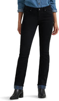 Lee Womens Legendary Mid Rise Straight Leg Jean - Fleece Lined Fit