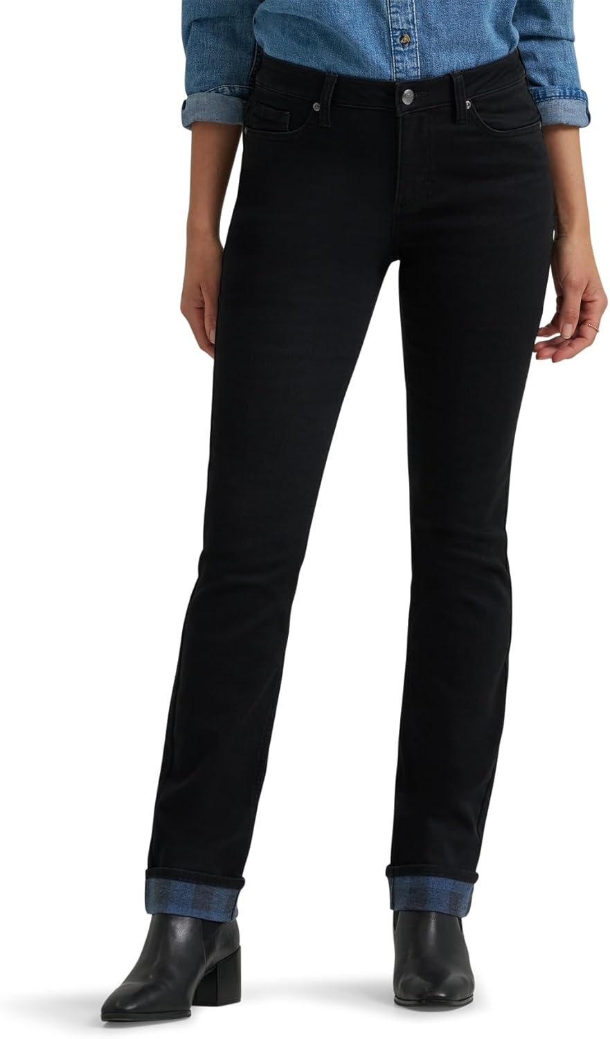 Lee Womens Legendary Mid Rise Straight Leg Jean for Comfort