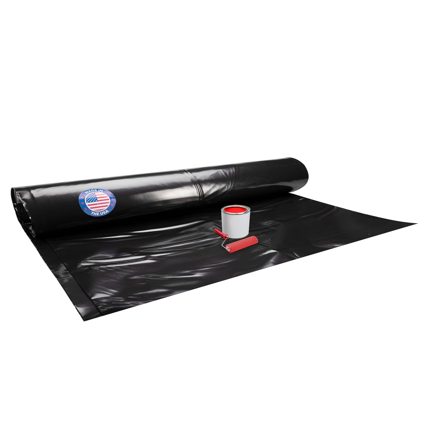 Black Construction Plastic Sheeting 6 Mil for Heavy-Duty Use