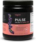 LEGION Pulse Pre Workout Supplement - Caffeine Free Grape Boost