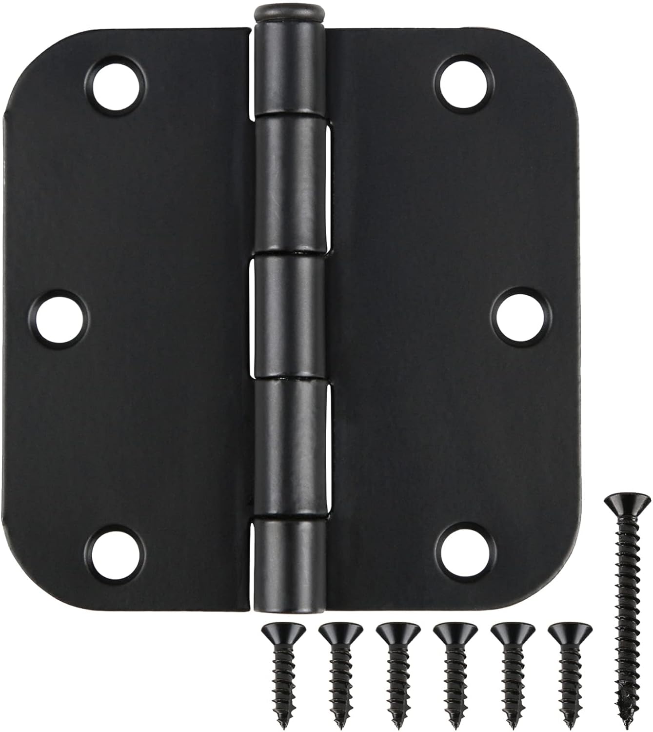 42 Pack Matte Black Door Hinges 3.5 Inch for Various Uses