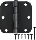 Matte Black Door Hinges 3.5 in 24 Pack - Heavy Duty Interior Hardware
