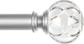 Sparkle & Style: KAMANINA 1 Inch Telescoping Silver Curtain Rod