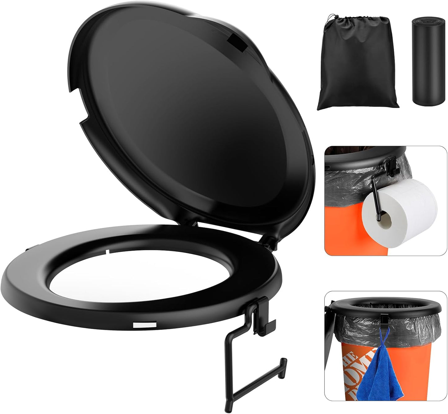 Portable Toilet Seat for 5 Gal Buckets - PAHTTO
