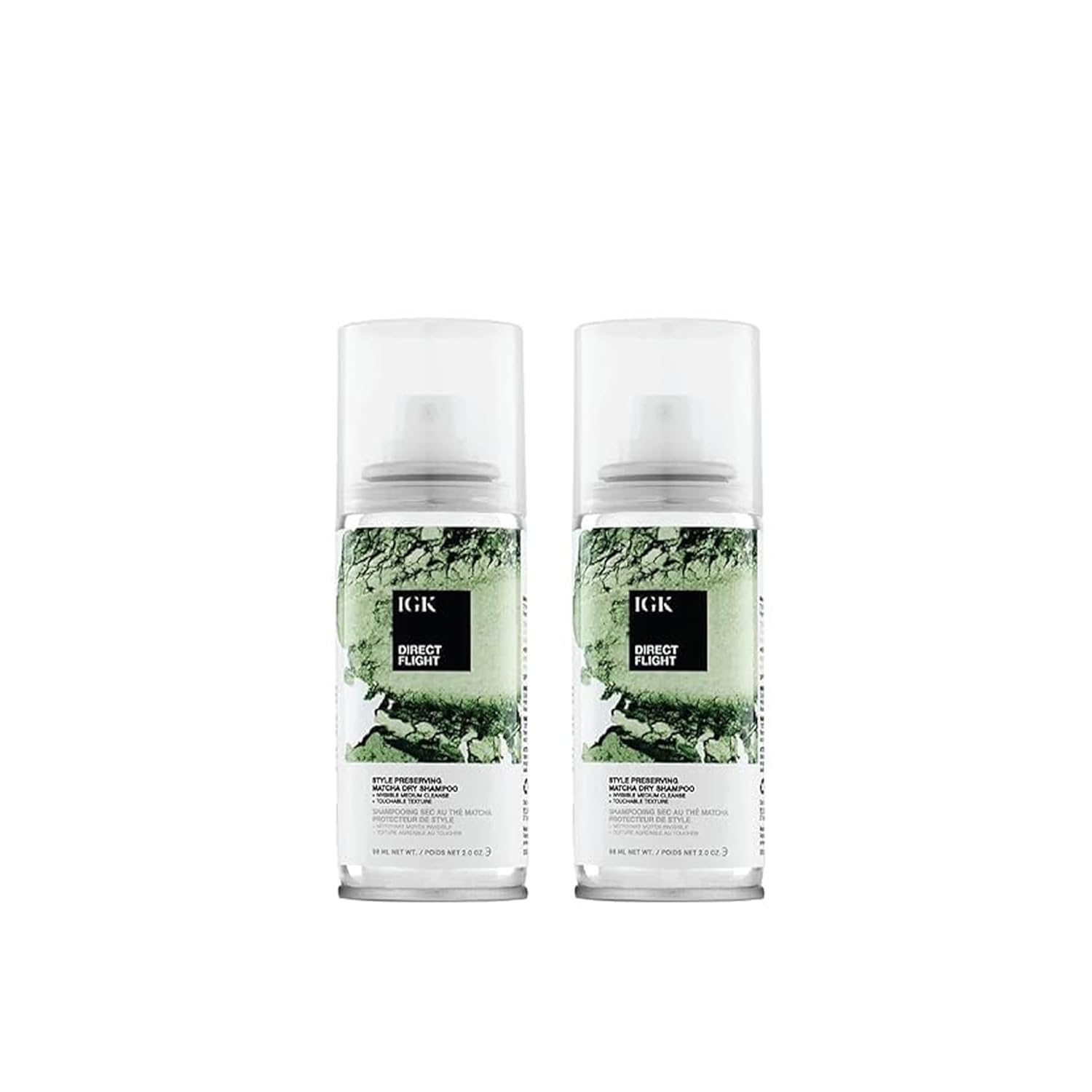 IGK Direct Flight Matcha Dry Shampoo Travel Size for Refreshing Hair