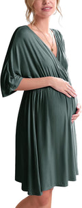 Ekouaer 3 in 1 Labor Delivery Hospital Gown Maternity Dress - Easy you