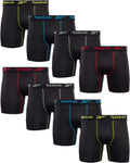 Reebok Mens Boxer Briefs 8 Pack 6ft Inseam - Stretch Performance Men's