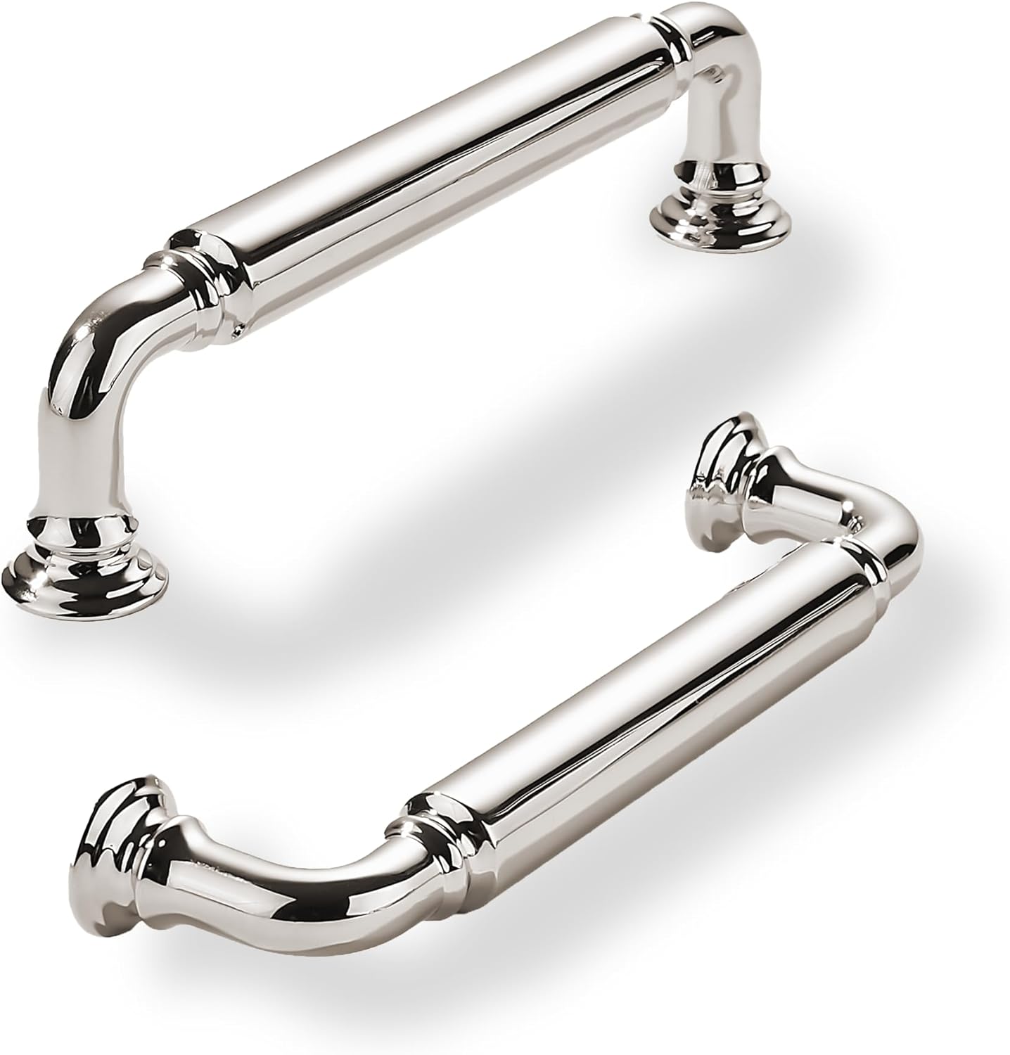 Polished Nickel Heavy-Duty Solid Cabinet Pulls for Home Use