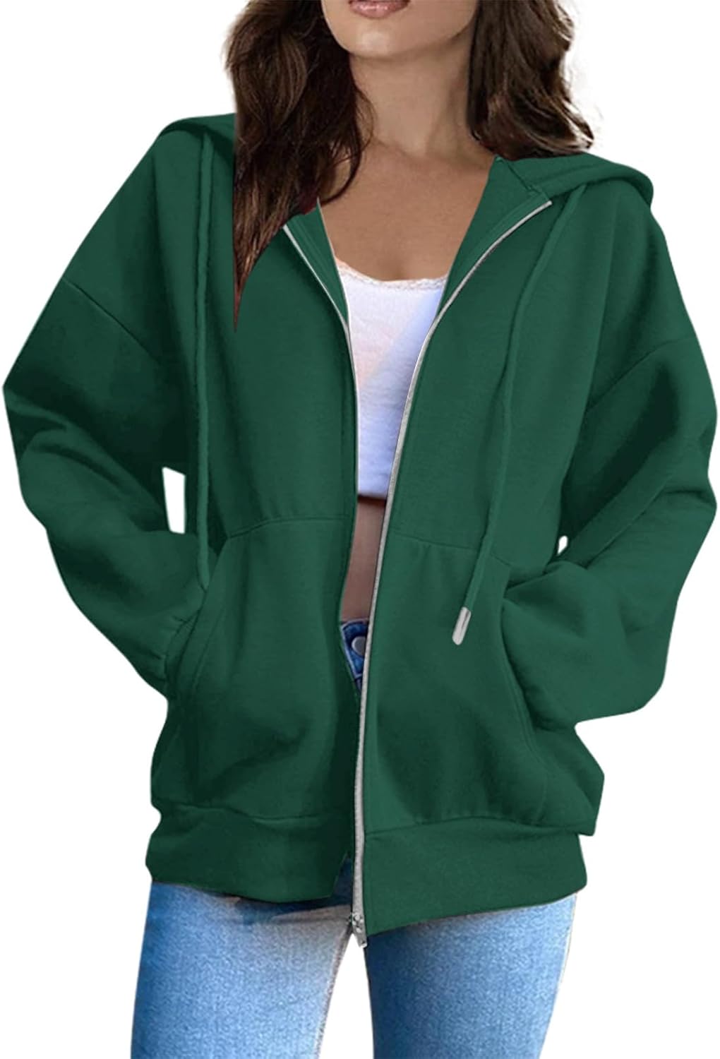 Cozy Y2K Fleece Hoodie for Stylish Fall Fashion