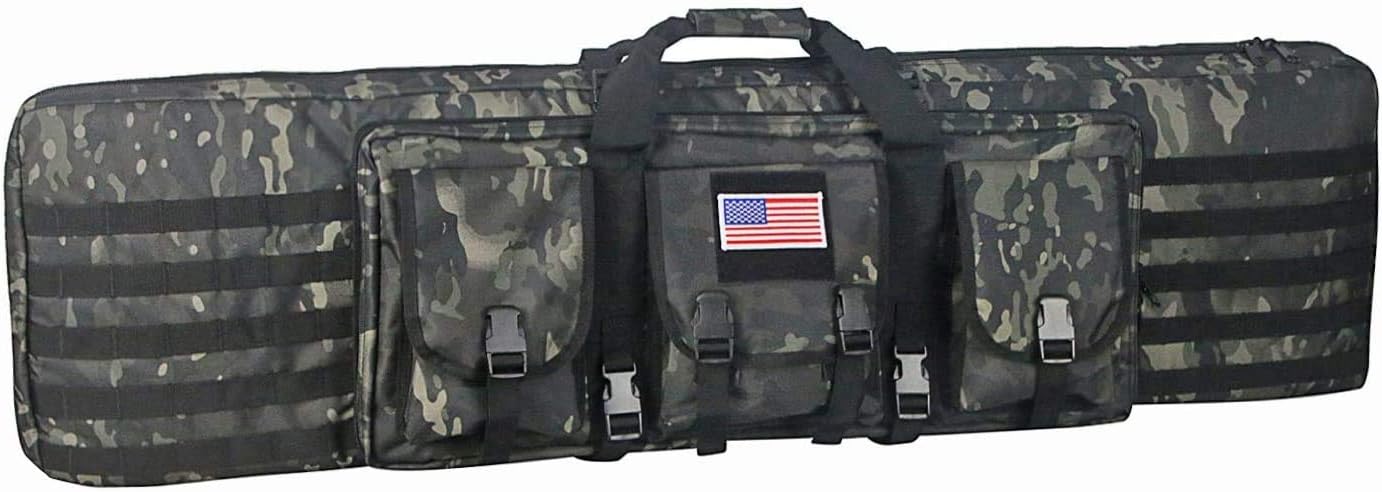 Greencity Double Rifle Case Tactical Gun Bag for Outdoor Use