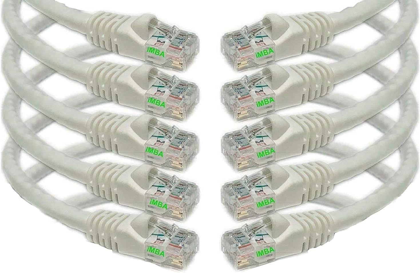 iMBAPrice 25 Feet Cat6 Cable - Premium Grade Ethernet Patch Cord