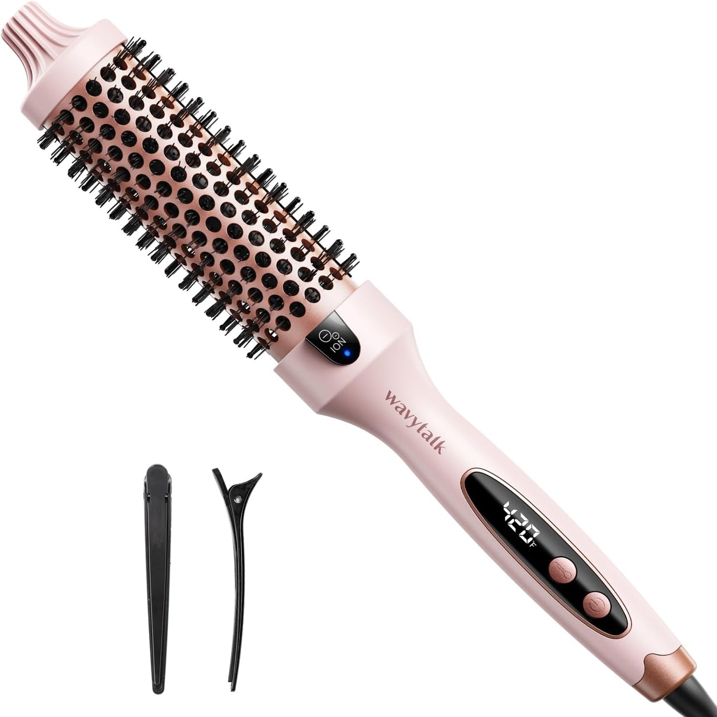 Wavytalk 1.5 Heated Round Brush - Blowout Look