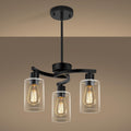 3-Light Modern Farmhouse Black Pendant Lights Kitchen Island