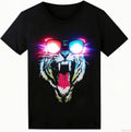 Sound Activated LED T-Shirt for Men - Glow in the Dark Party Shirt