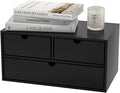Wisuce Bamboo Desk Organizer - Mini Stackable Bamboo Drawer for Desk