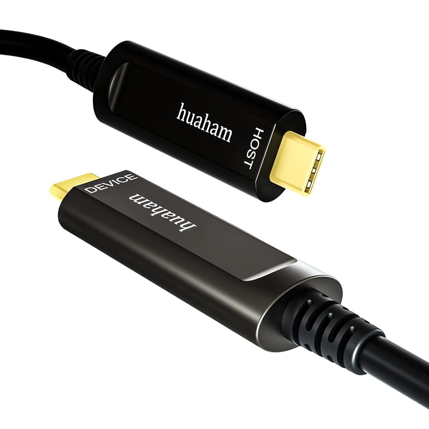 50FT Fiber Optic USB C Cable: 10Gbps High-Speed Transmission
