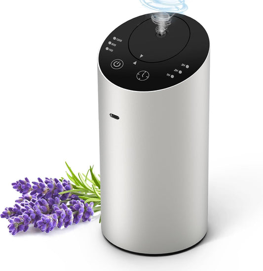 Yincook Waterless Essential Oil Diffuser: Leak-Proof, Rechargeable, Timer Function