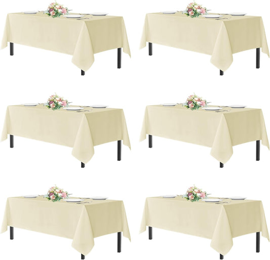 Sancua Rectangle Tablecloths for 4ft Tables - 60x84 Inch