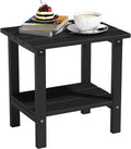Double Adirondack Outdoor Side Table - Weather-Resistant 2-Tier