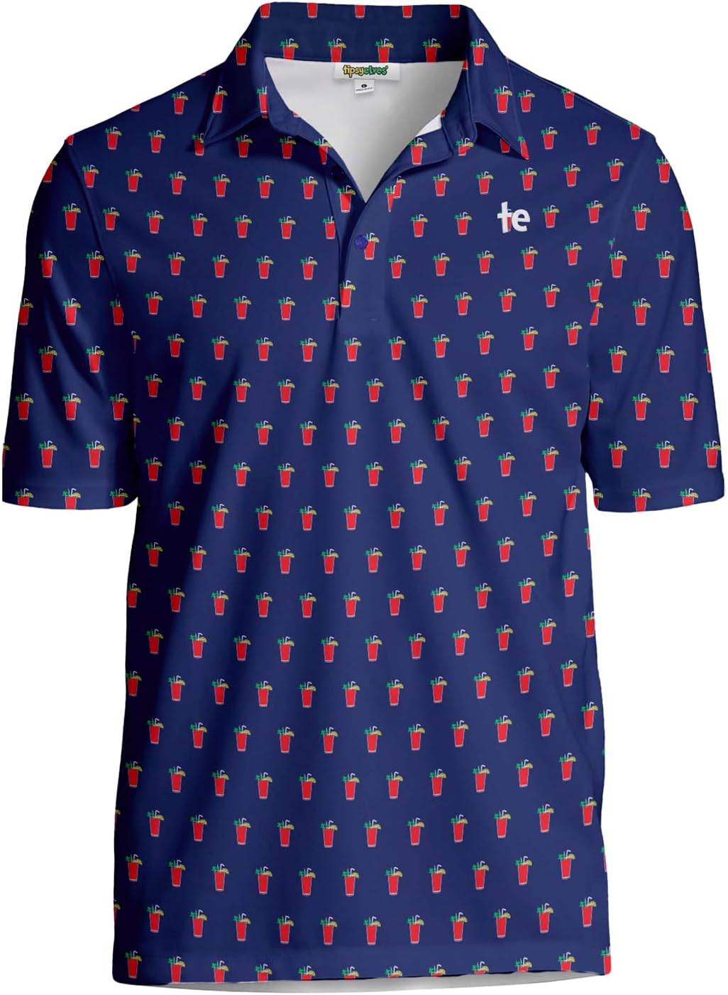 Tipsy Elves Golf Shirts for Men - Performance Athletic Fit Polos