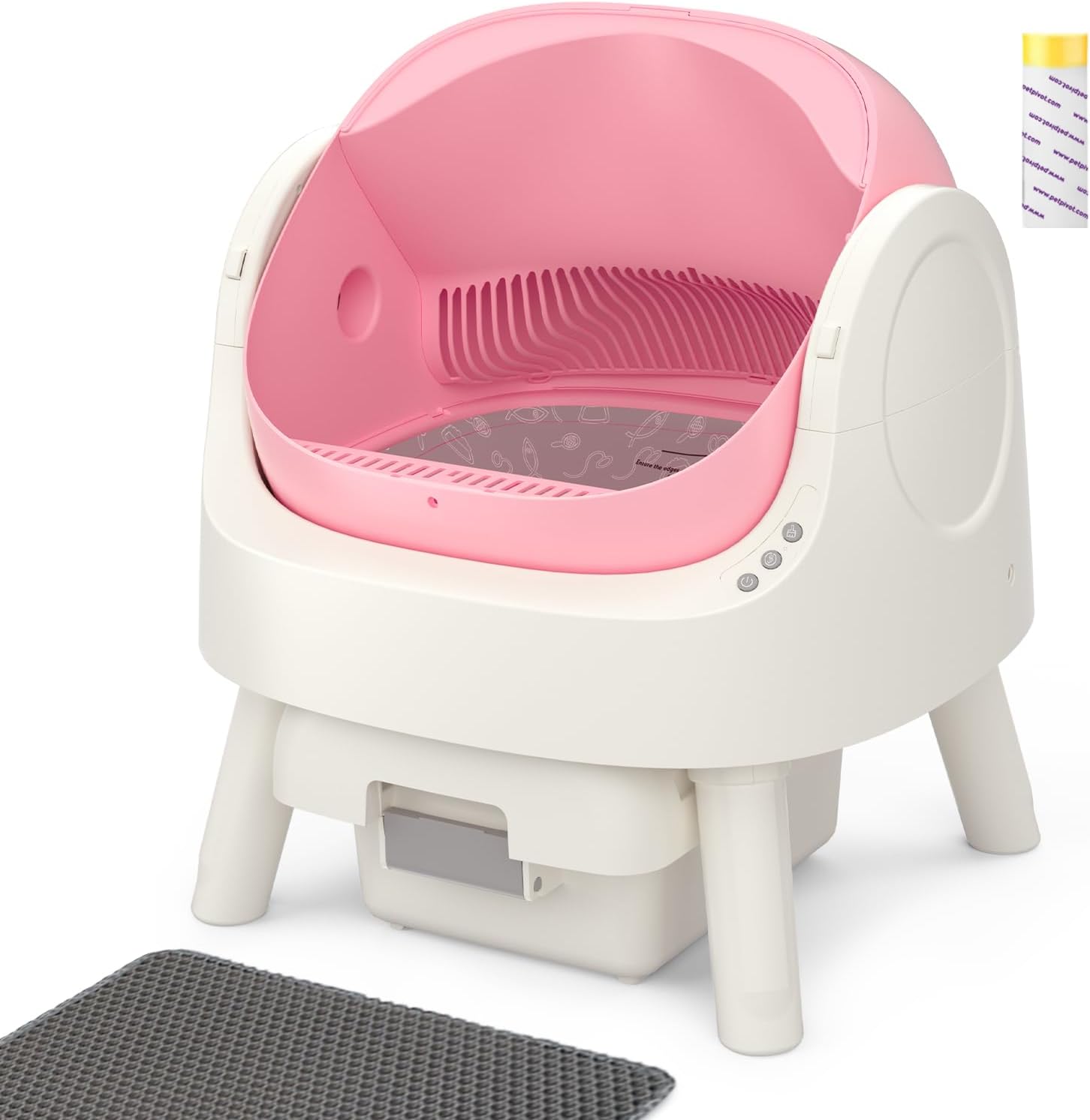 Self Cleaning Litter Box with Open-Top Design for Cats
