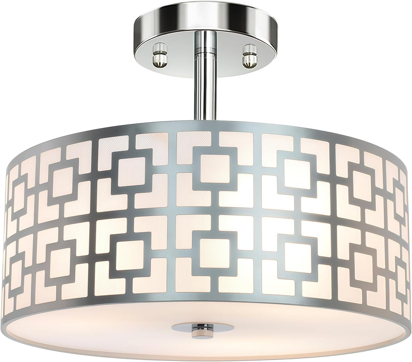 DLLT Flush Mount Ceiling Light: Modern 3-Light Fixture for Home
