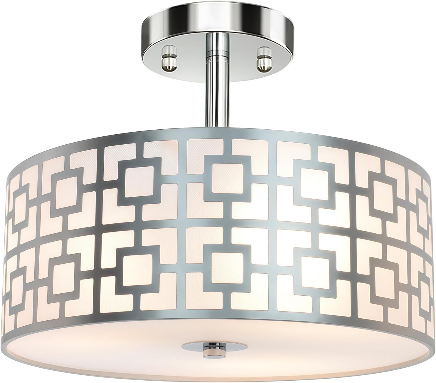DLLT Flush Mount Ceiling Light: Modern 3-Light Fixture for Home